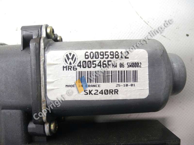 SKODA FABIA 6Y BJ2002 COMBI MOTOR FENSTERHEBER HINTEN RECHTS 6Q0959812 MERITOR nur Hebemotor